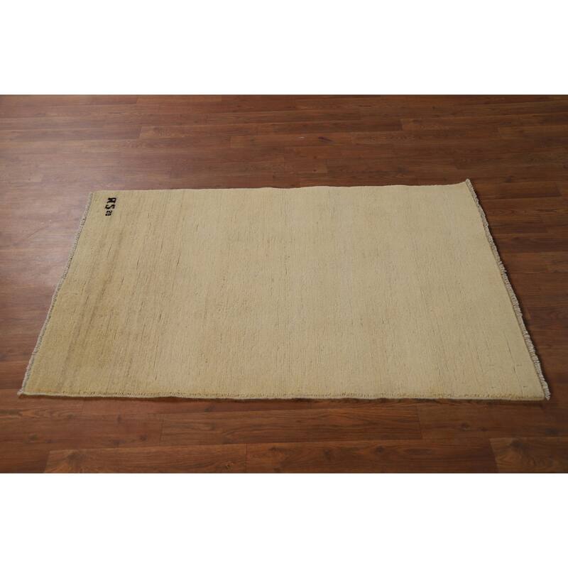 Gabbeh Modern Foyer Rug Hand-Knotted Wool Carpet - 2'8"x 4'2"