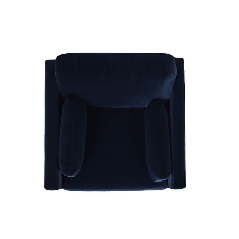 Knox 36" Modern Farmhouse Loose Pillow-Back Arm Chair
