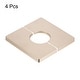 preview thumbnail 3 of 4, Wall Split Flange, ABS Square Self-Adhesive Escutcheon Plate with Diameter Hole, Water Pipe Cover for Water Faucet Decorations