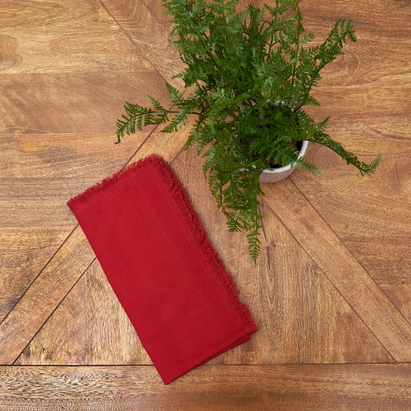 Frayed Cherry Napkin Set of 6
