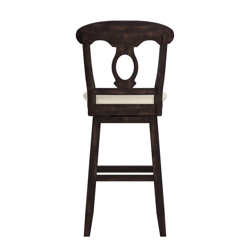 Eleanor Napoleon Back Wood Swivel Chair by iNSPIRE Q Classic