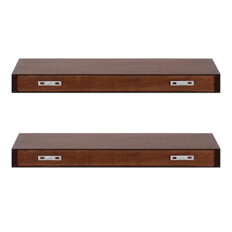 Kate and Laurel Havlock Wood Shelf Set