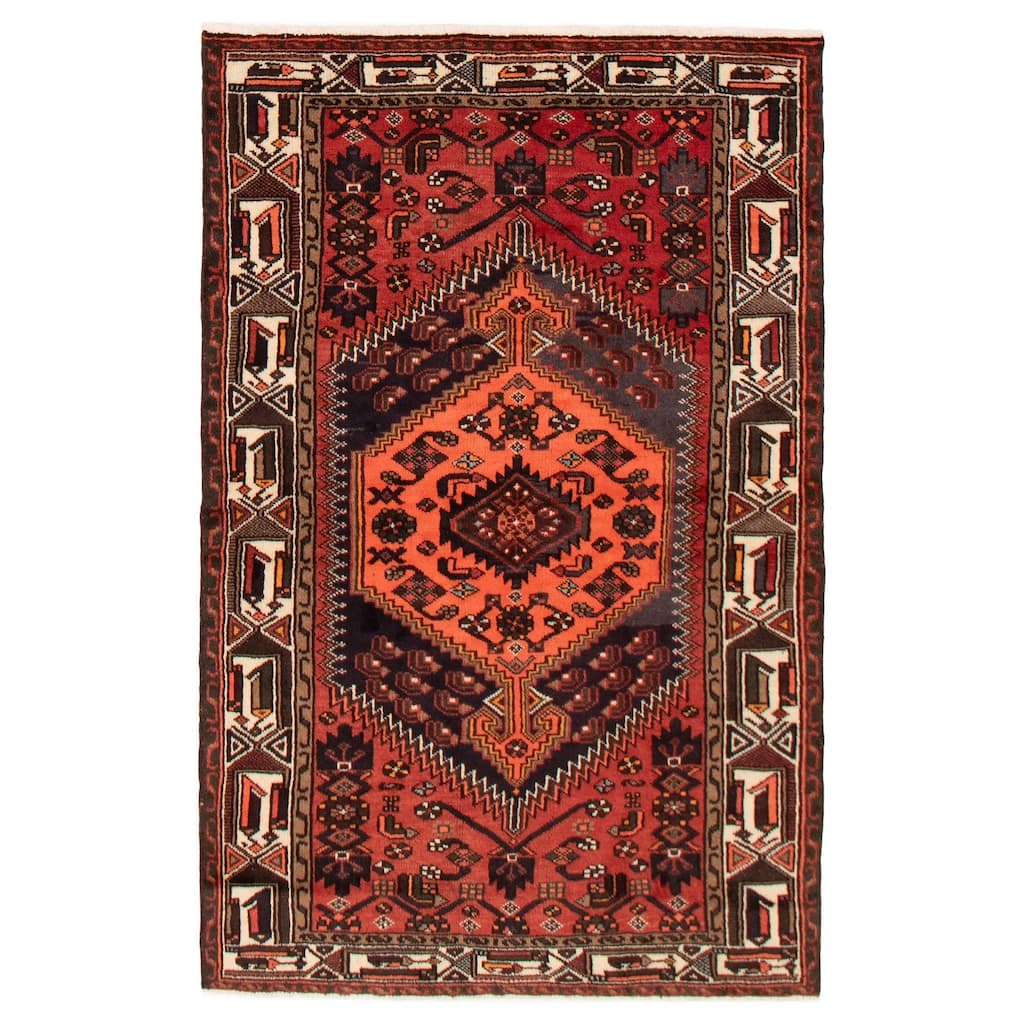 ECARPETGALLERY Hand-knotted Andelz Copper Wool Rug - 3'11 x 6'2