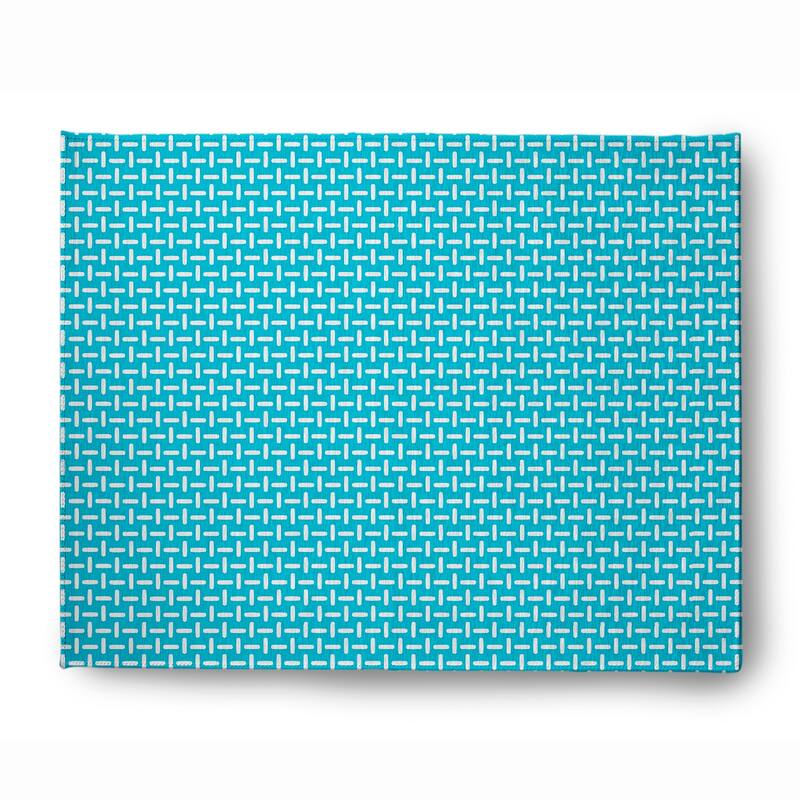 Woven Stitch Soft Chenille Rug - 8' x 10' - Turquoise