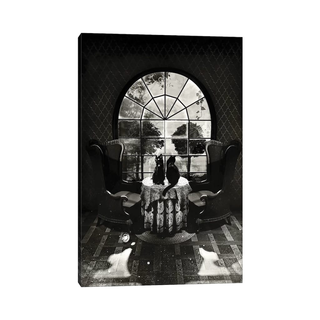 iCanvas "Room Skull B/W" by Ali Gulec Canvas Print