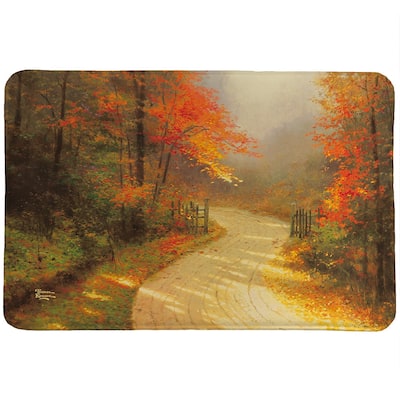 Thomas Kinkade Autumn Lane Memory Foam Rug by Laural Home