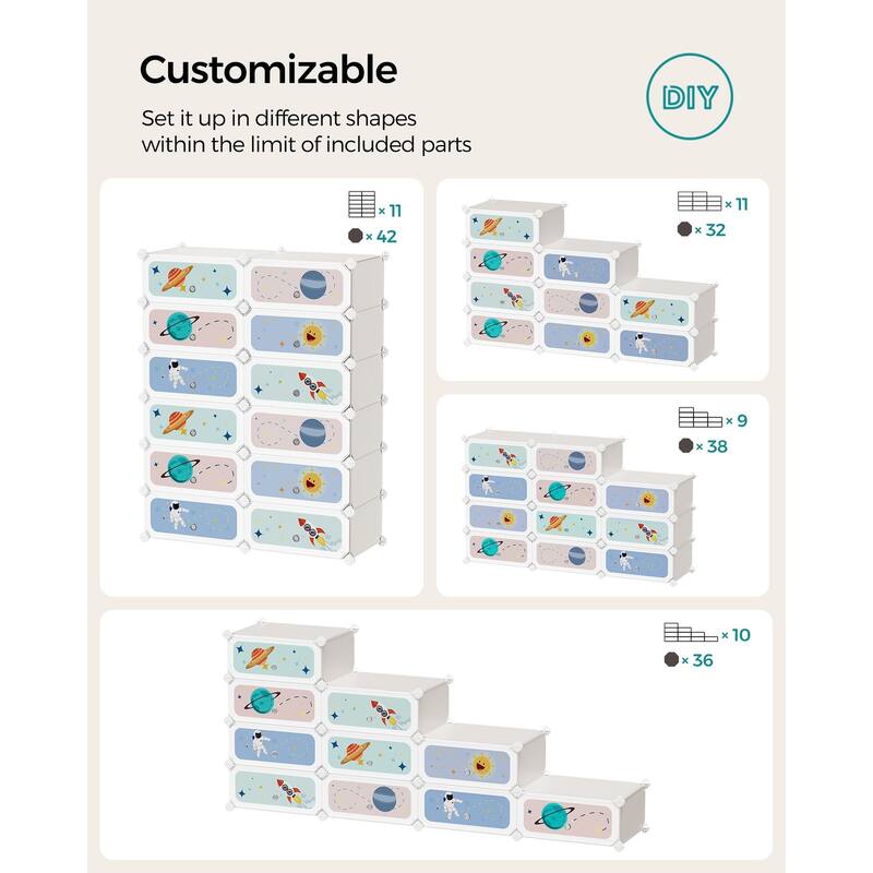 Kids Shoe Storage Solutions with Convenient Doors and Metal Wire Frame Perfect for Playrooms or Entryways
