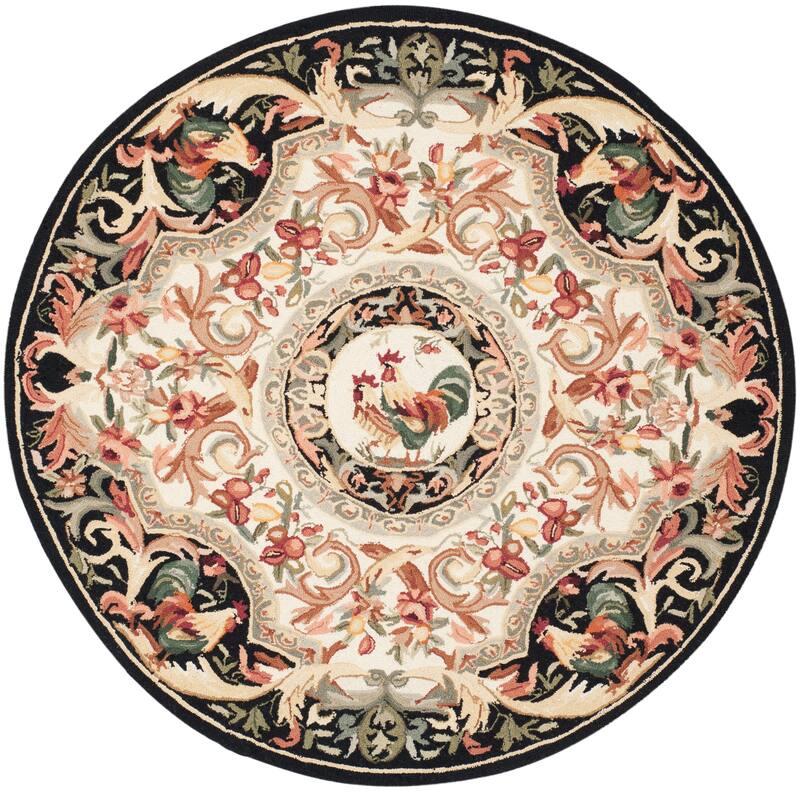 SAFAVIEH Handmade Chelsea Myranda French Country Rooster Wool Rug