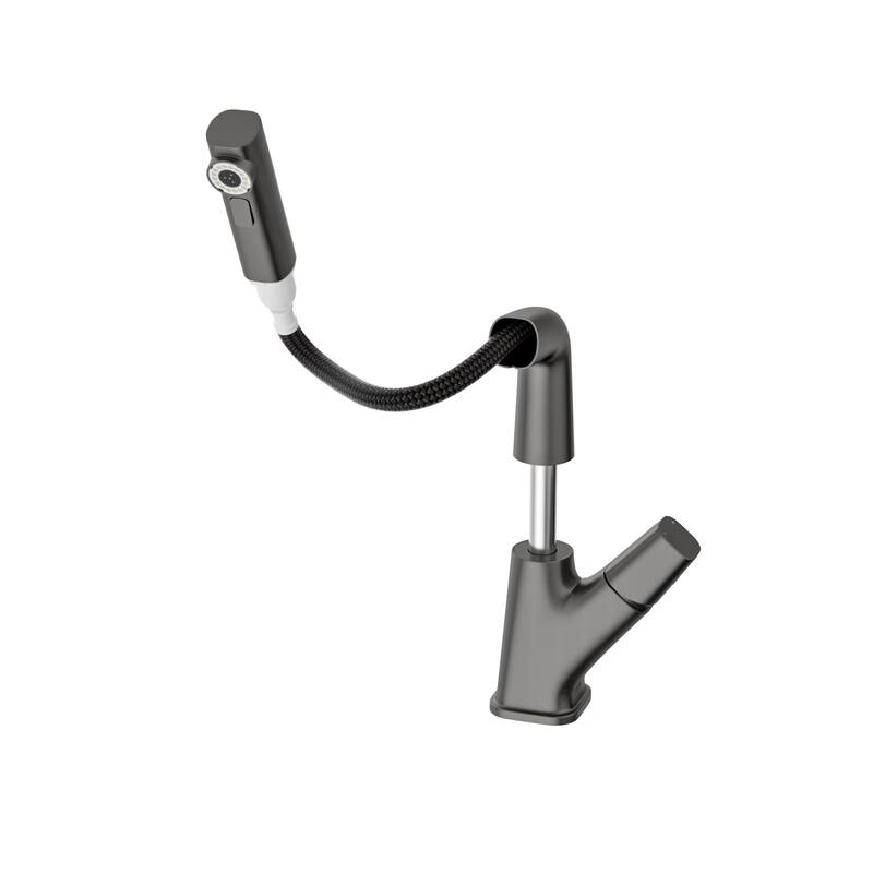 Pull-Down Swivel Basin Faucet Bathroom Sink Faucet with Three Water Modes