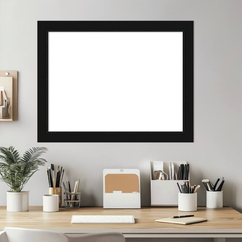 Amanti Art Avon Black Framed Dry Erase Magnetic Board