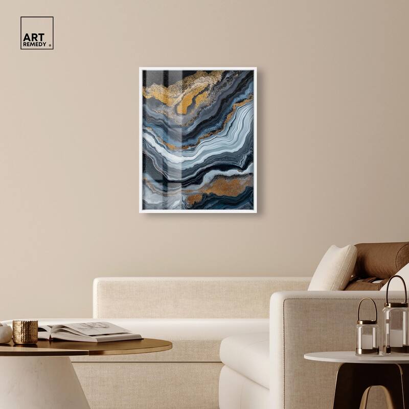 Acrylic Flow II Shadowbox by Art Remedy
