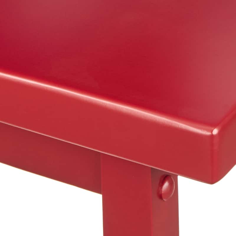 Simple Living Arizona 24-inch Solid Wood Counter Height Saddle Stool