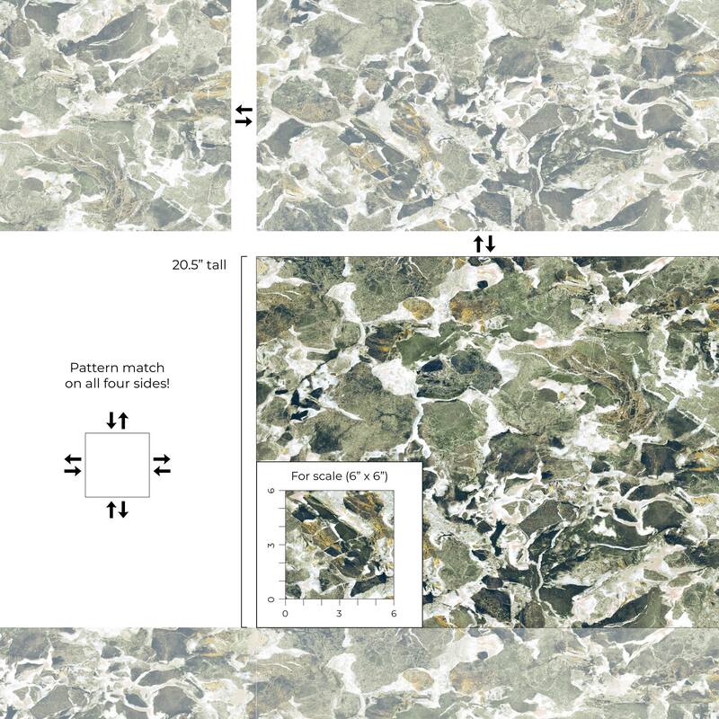 Harry & Grace Faux Stone Marble Peel and Stick Natural Wall Backdrop Panel