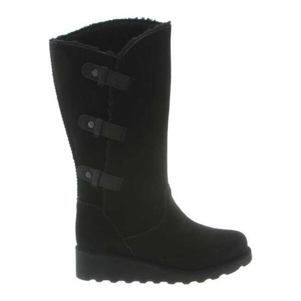 Shop Bearpaw Women S Hayden Tall Boot Black Ii Cow Suede