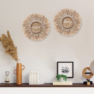 Adeco Set of 2 Handmade Wall Decoration Ornaments