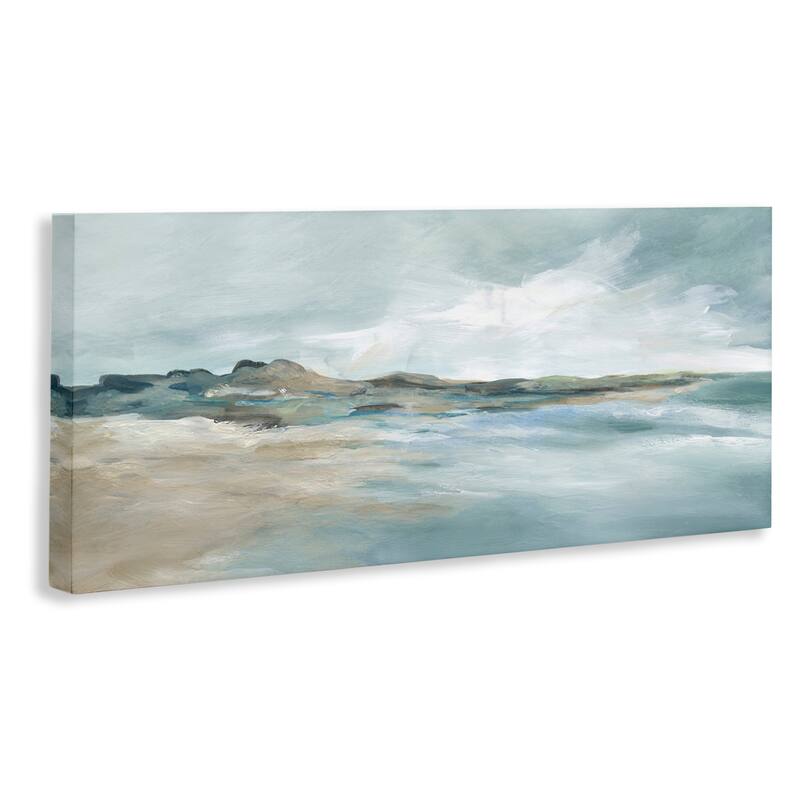 Stupell Blue Gradient Beach Scene Canvas Wall Art Design By Carol Robinson