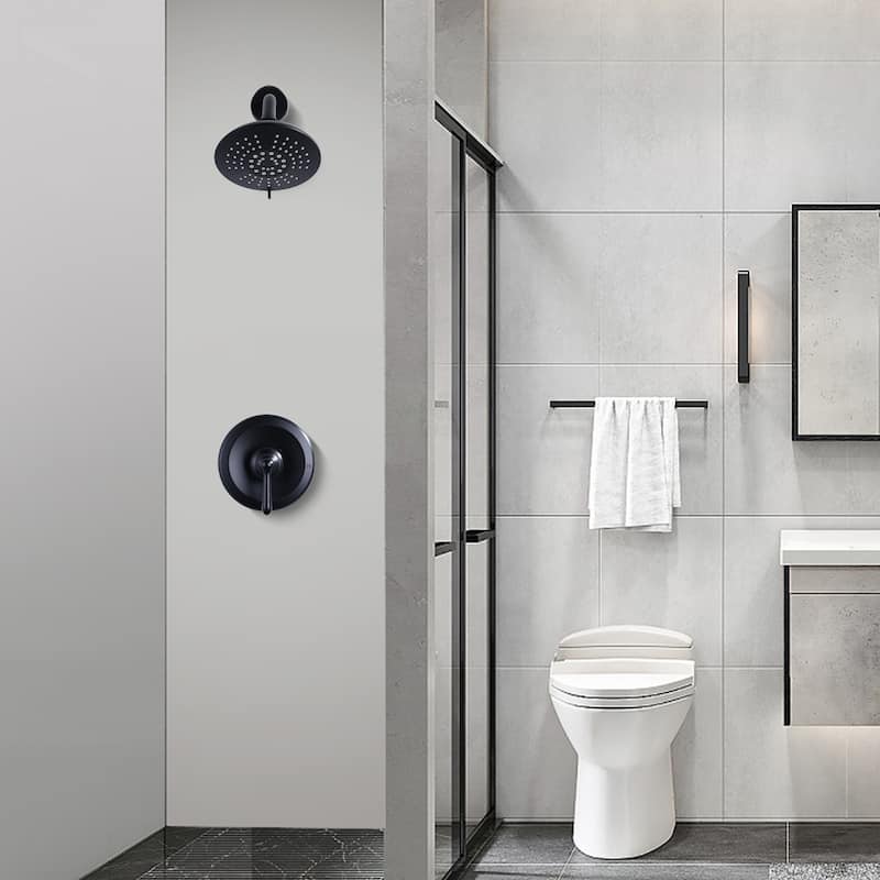 WOWOW Single Handle 5-Spray Shower Faucet with Valve