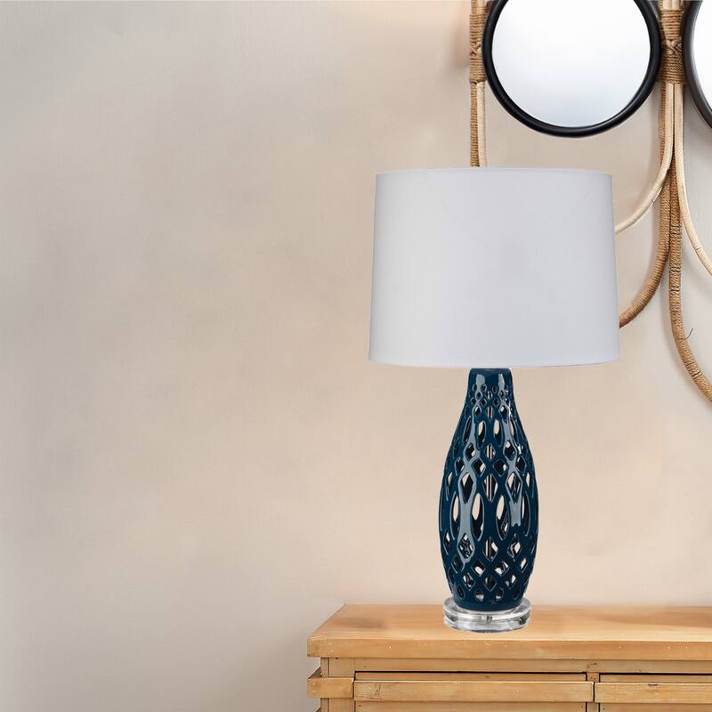 Alden Decor Kenne Ceramic Table Lamp