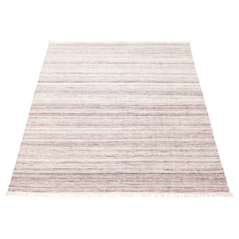 ECARPETGALLERY Flat-Weave Ankara FW Grey Wool Kilim - 5'3 x 7'7