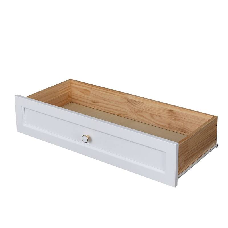 Modern Solid Wood Drawer Dresser with Retro Round Handles