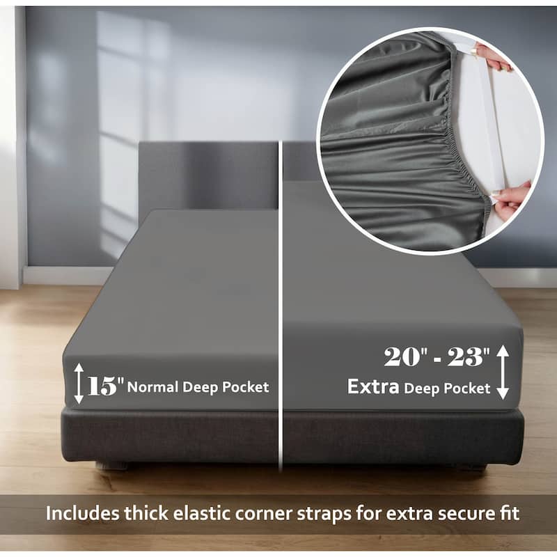Superior Egyptian Cotton 650 TC Deep Pocket Sheet Set