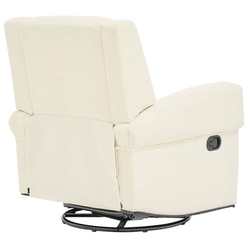 Christopher Knight Home - Nursery Recliner Modern Swivel Rocker Upholstered Recliner Chair with Dual Reclining Positions