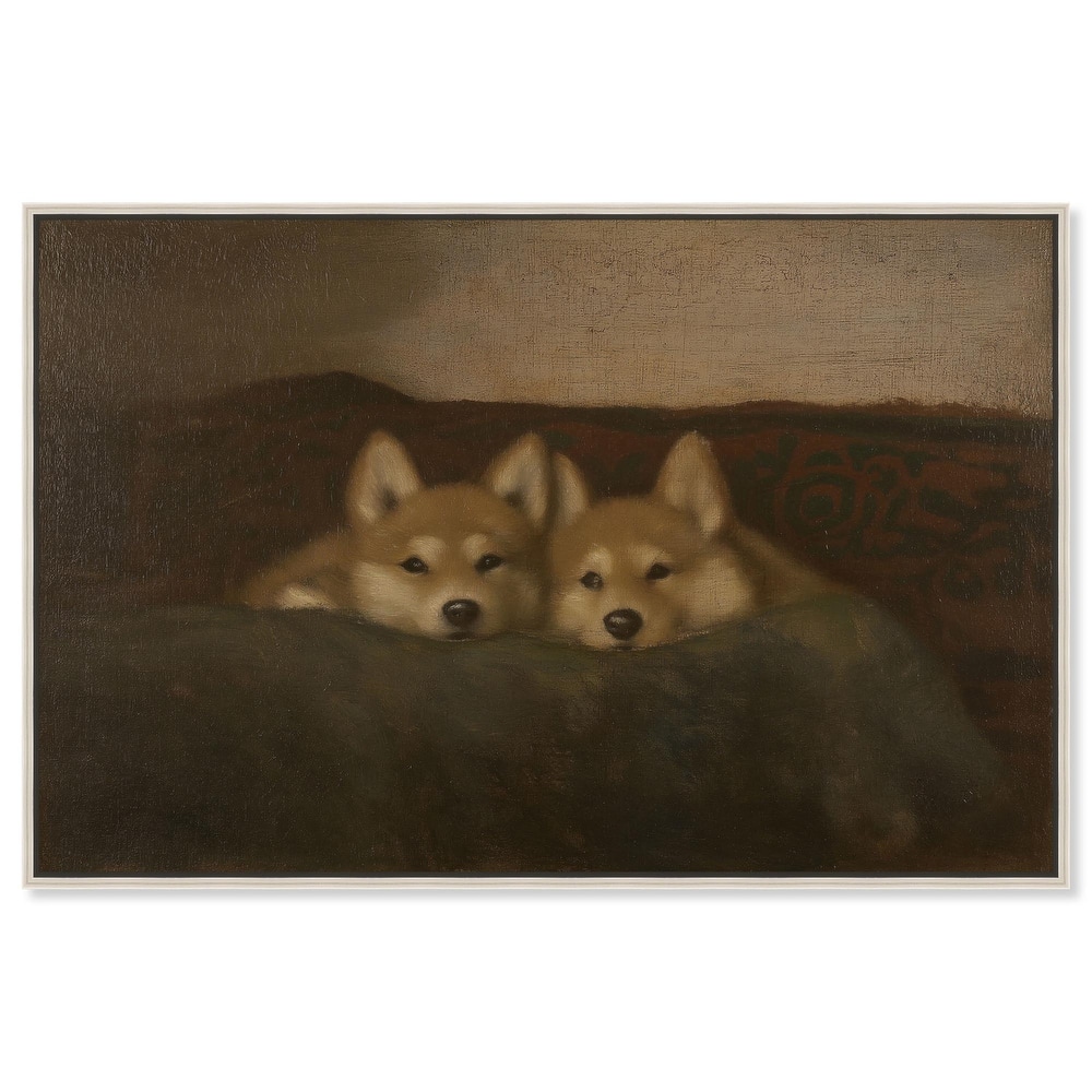 Rustic Dog Days Canvas by Art Remedy
