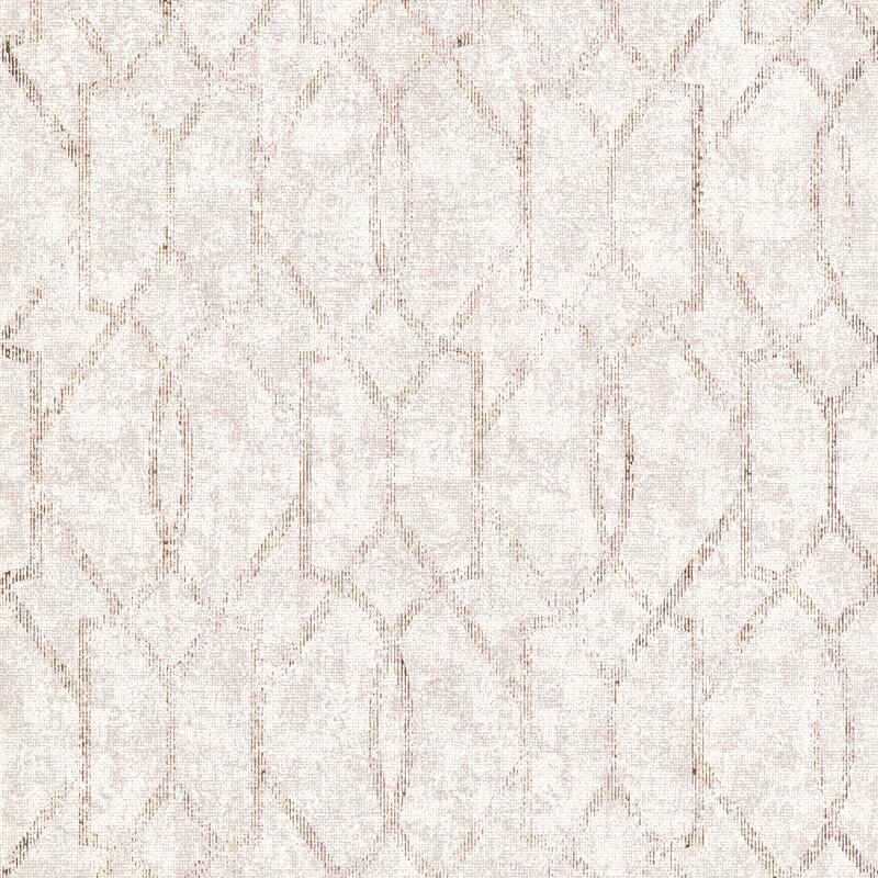 A-Street Prints Ziva Rose Gold Trellis Wallpaper