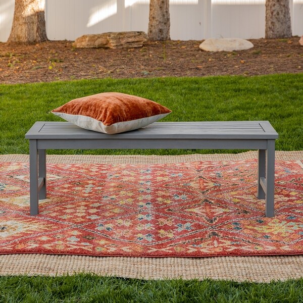 Surfside 53-inch Acacia Outdoor Bench by Havenside Home