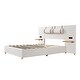 preview thumbnail 6 of 20, Storage Full Size Platform Bed with 2 Outlets, 2 Bedside Pillows and Shelves