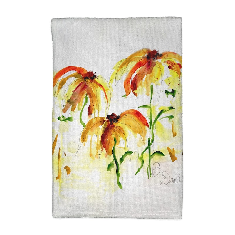 Yellow Flowers Kitchen Towel - 16x25