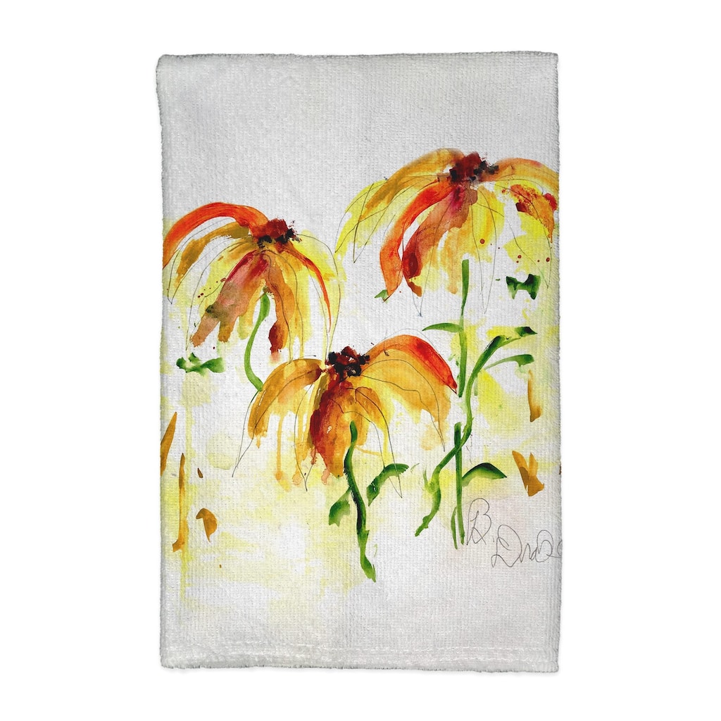 Yellow Flowers Kitchen Towel - 16x25