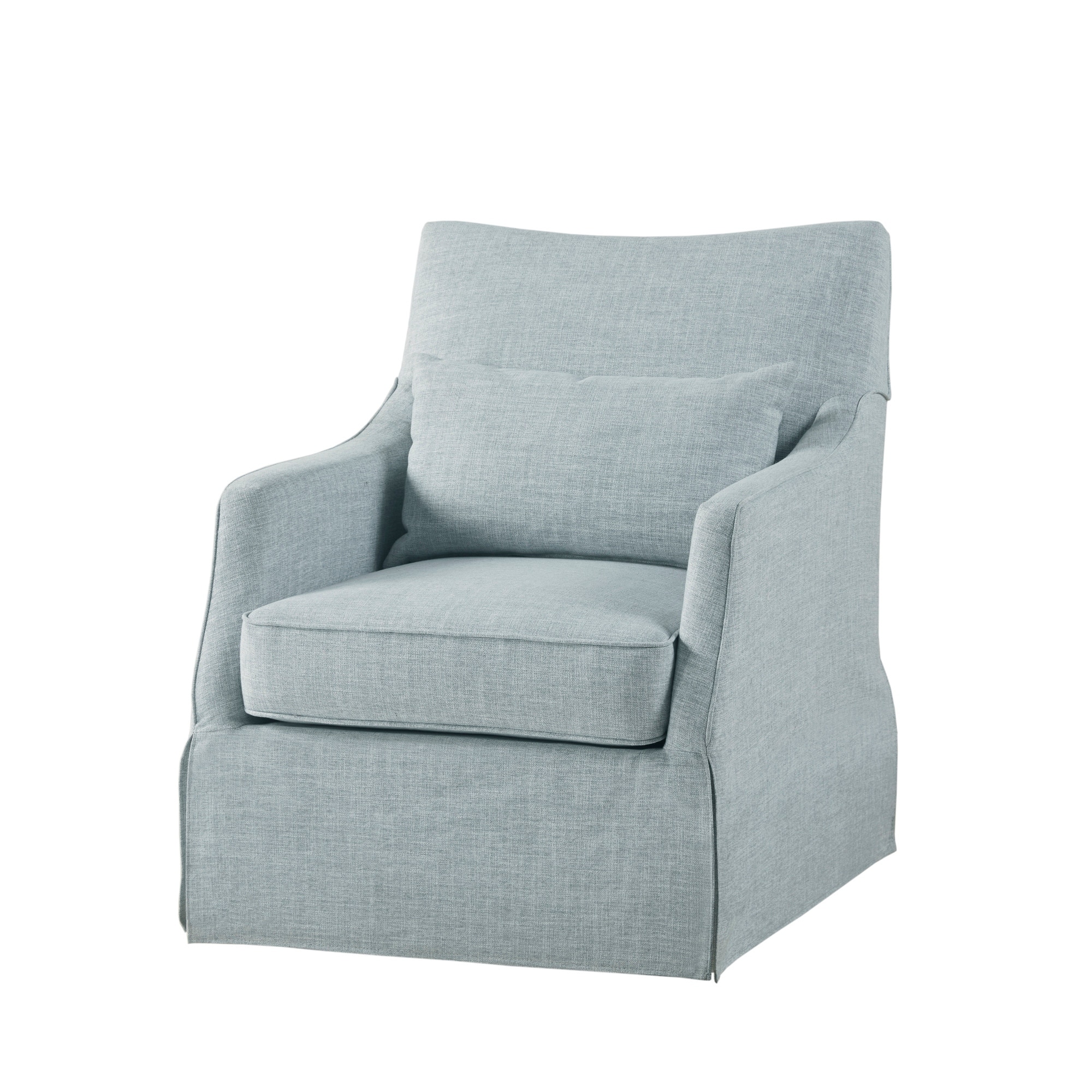 Skirted swivel top chair