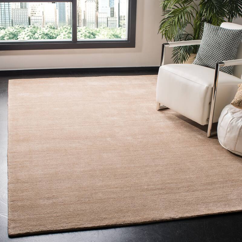 SAFAVIEH Handmade Mirage Frauke Modern Abstract Viscose Rug - 8' x 10' - Beige