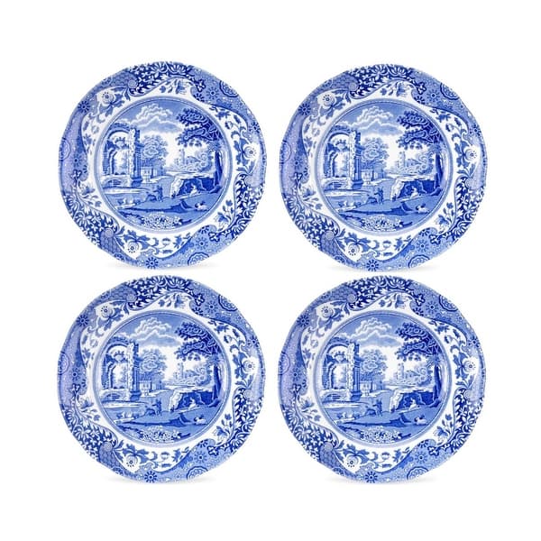 Spode Set of 4 Blue Italian Plates - Bed Bath & Beyond - 38394858