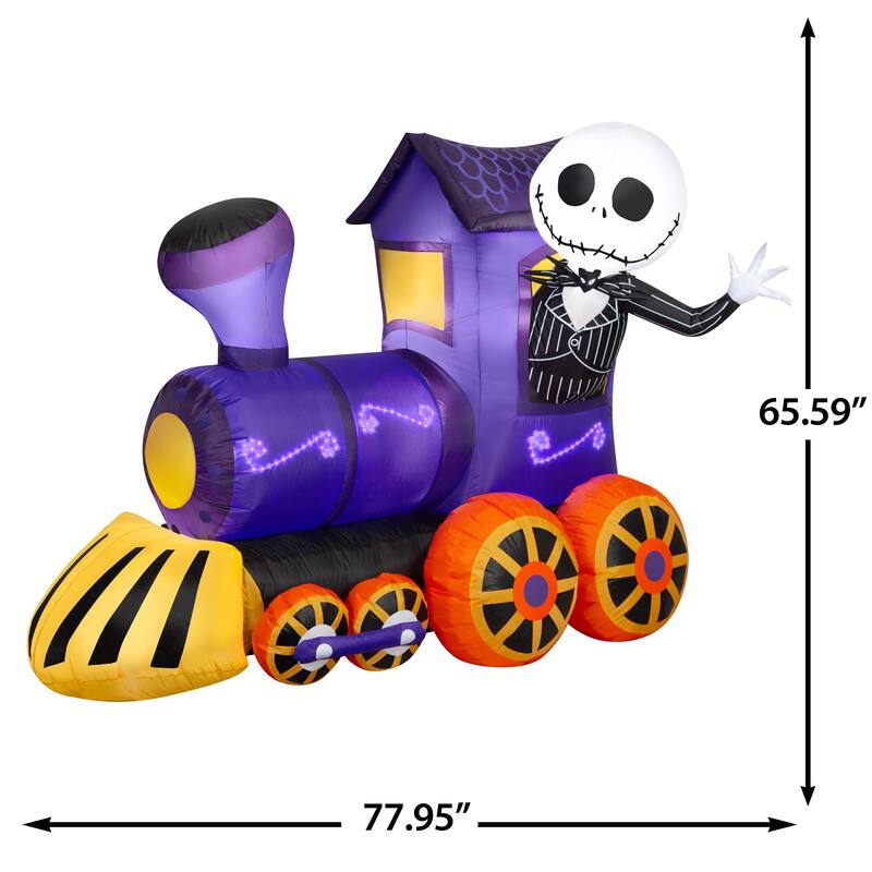 Lightshow Airblown-Jack Skellington in Purple Train Scene-Disney