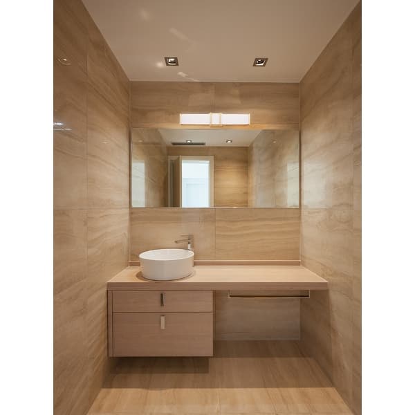 slide 2 of 6, Eglo Tomero LED Vanity Light w/ Brushed Gold Finish and Acrylic Shade Brushed Gold