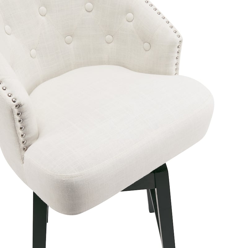 Moore Modern Rubberwood Swivel 33.25-Inch Barstool (set of 2) by Christopher Knight Home