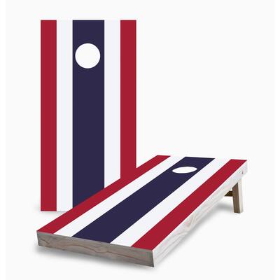 Thai Flag Corn Hole Board Set with Carry Case