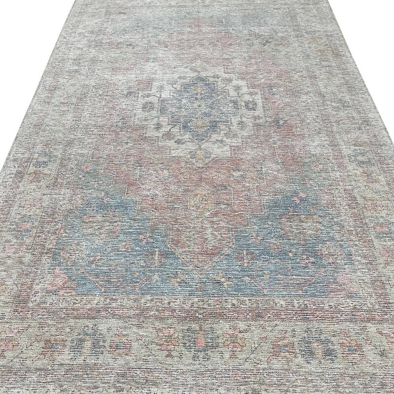 Home Decor Rust Hand-Woven Wool Oriental Design Rug by EORC Luxurious and Elegant Area Rug for Adding Warmth and Classic Style