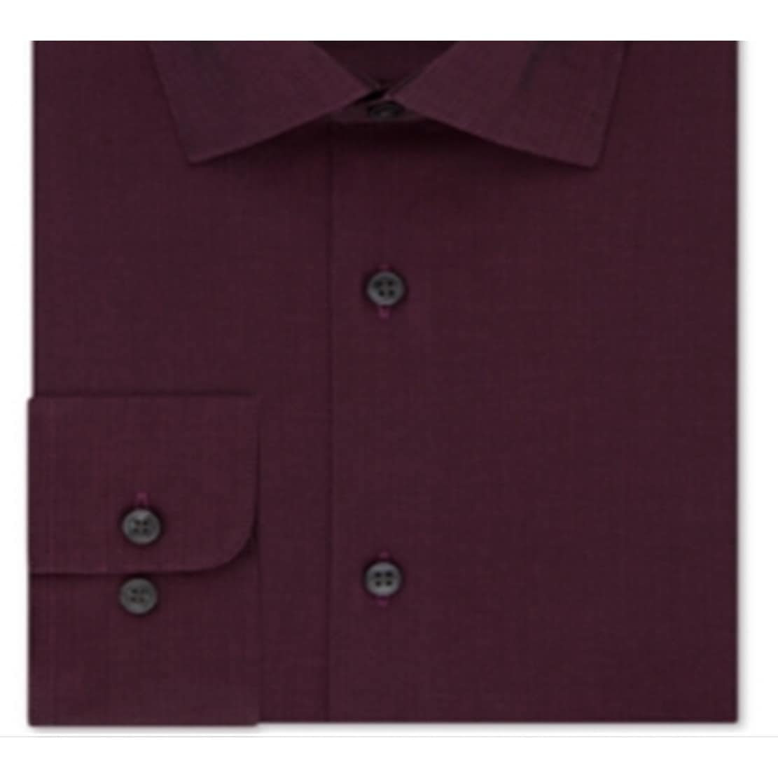 Calvin Klein Men's Classic Fit Non Iron Performance Herringbone Spread  Collar Dress Shirt Red Size 34-35 - Bed Bath & Beyond - 40640218