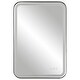 preview thumbnail 6 of 5, LED Lighted Rectangular Vanity Mirror - 32.25" - Black