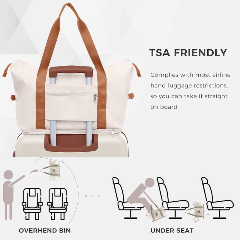 4 Piece High Quality ABS Expandable Lightweight Durable Suitcase Sets with 360掳 Spinner Wheels and TSA Lock & Travel Bag