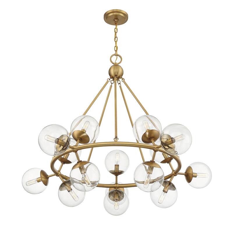 Savoy House 1-1932-15 Orion 15 Light 45" Wide Abstract Chandelier