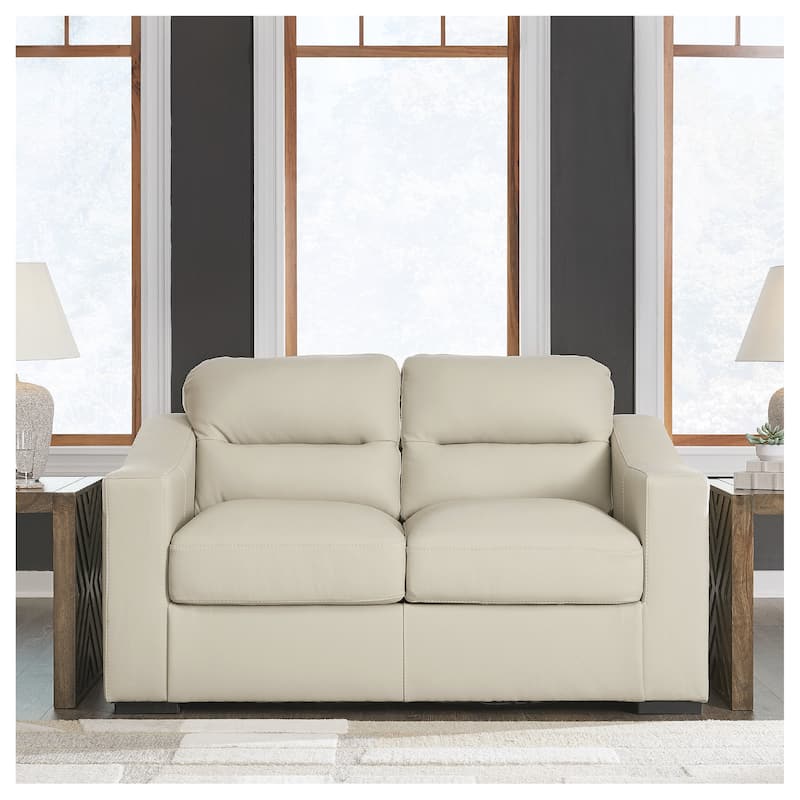 Signature Design by Ashley Treasure Trove Beige Loveseat - 67" W x 40" D x 40" H - Beige