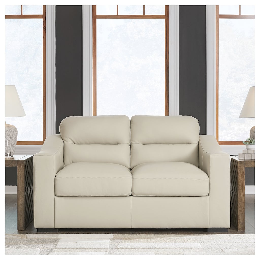 Signature Design by Ashley Treasure Trove Beige Loveseat - 67" W x 40" D x 40" H