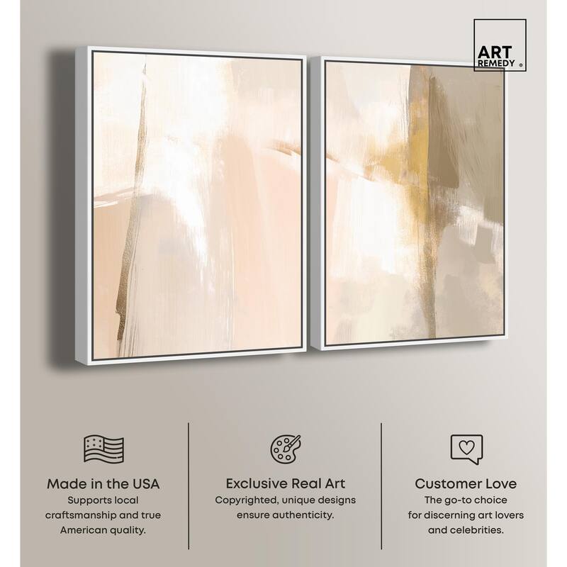 Meditative Hues II Canvas Set of 2 by Art Remedy
