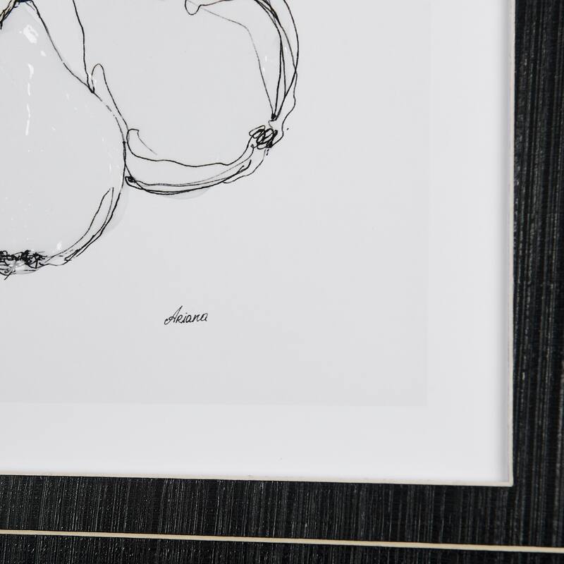 Fruit Sketch Pear Framed Art Print