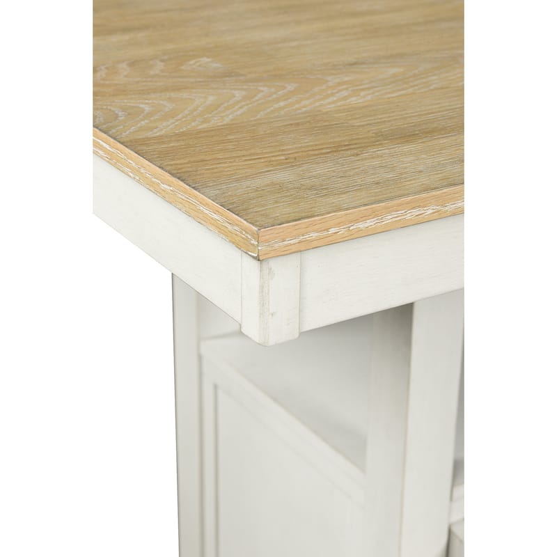Signature Design by Ashley Westlinport Antique White/Brown Counter Height Dining Table - 38" W x 60" D x 36" H