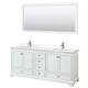 Option White / White Quartz Top / Polished Chrome